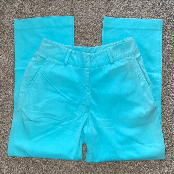 Lilly Pulitzer Blue Straight Leg Pants - Picture 1 of 5